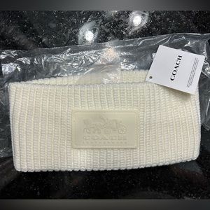 COACH Cable knit headband NWT